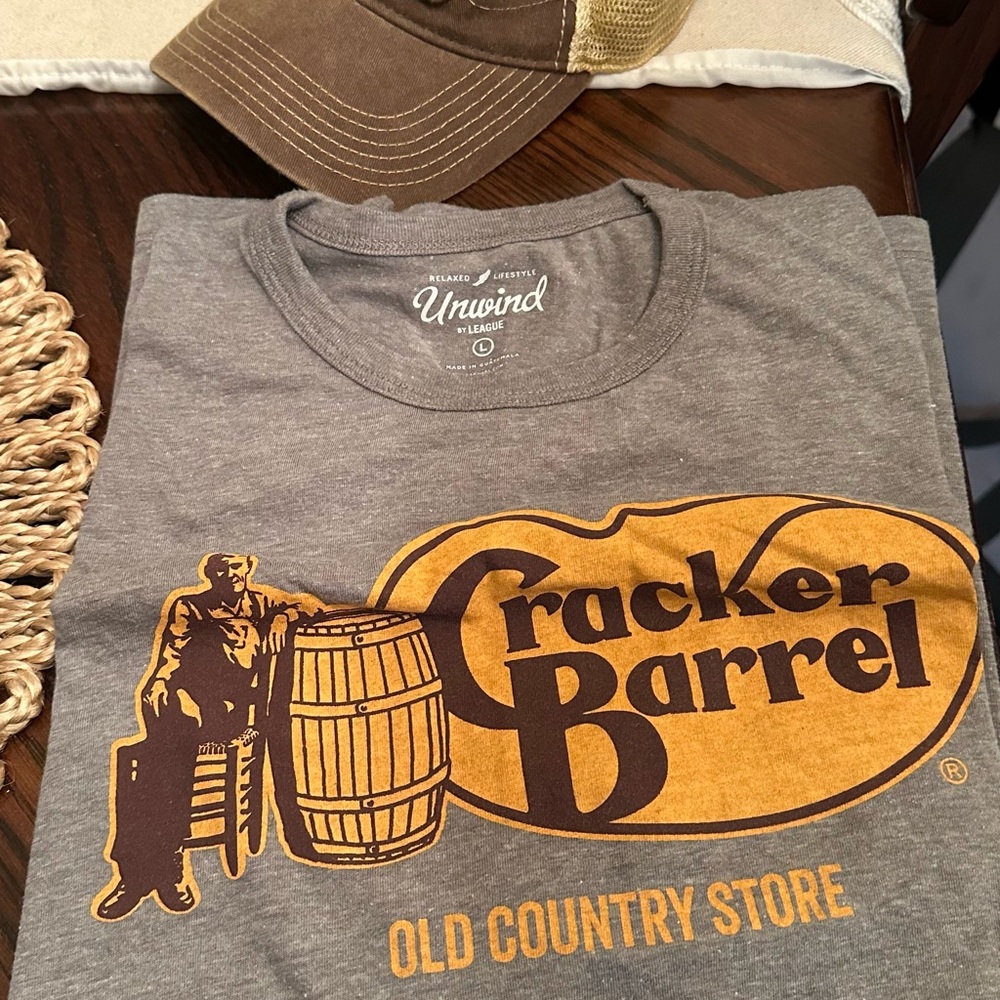 Cracker Barrel Brown and Tan Hat